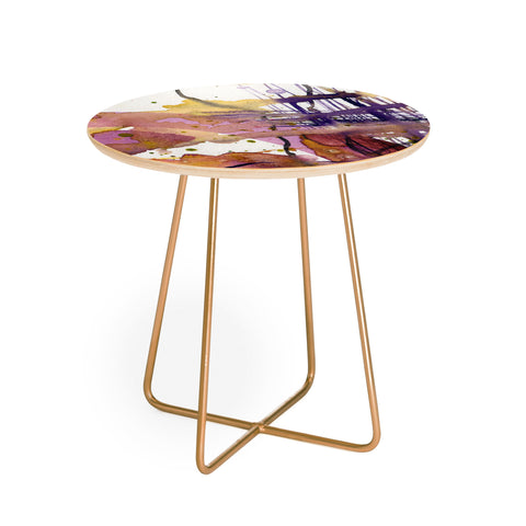 Ginette Fine Art Molten Maze Round Side Table