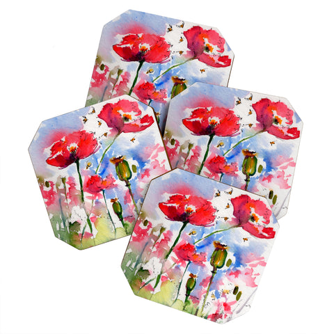 Ginette Fine Art My Lovely Garden Coaster Set