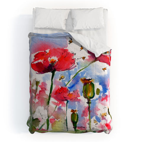 Ginette Fine Art My Lovely Garden Comforter