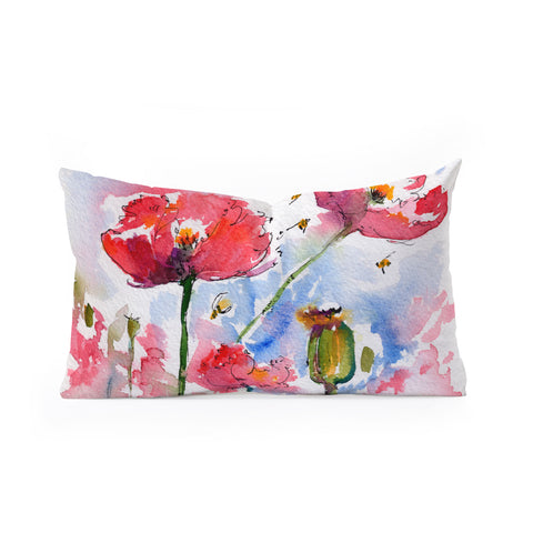 Ginette Fine Art My Lovely Garden Oblong Throw Pillow