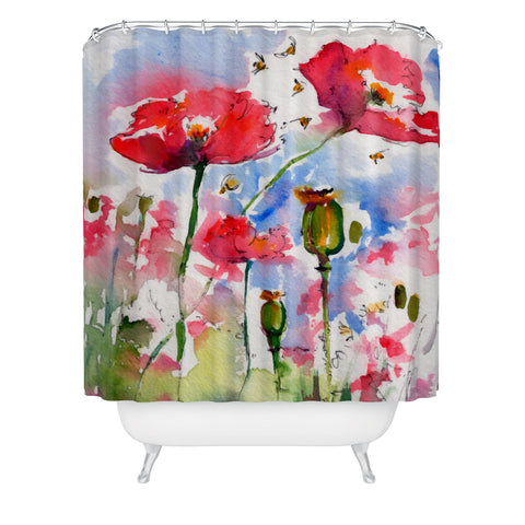 Ginette Fine Art My Lovely Garden Shower Curtain