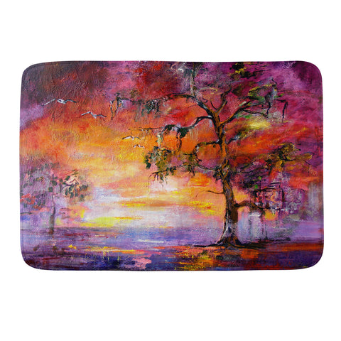 Ginette Fine Art Okefenoee Sunset Memory Foam Bath Mat