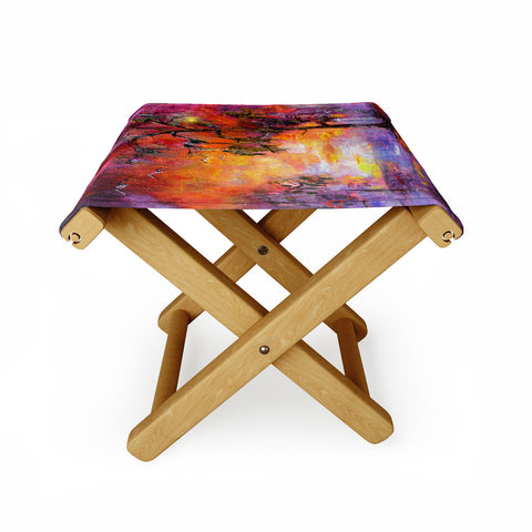 Ginette Fine Art Okefenoee Sunset Folding Stool