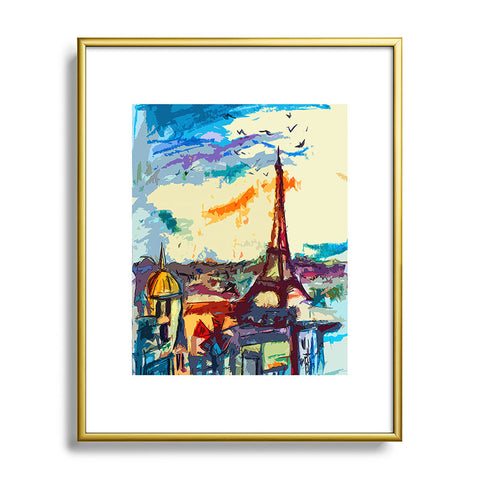 Ginette Fine Art Paris Skies Metal Framed Art Print