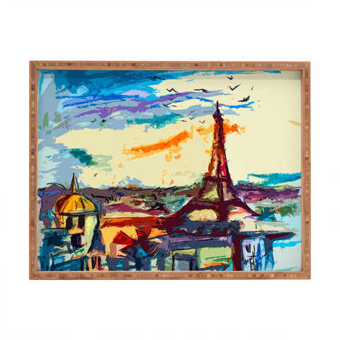 Ginette Fine Art Paris Skies Rectangular Tray