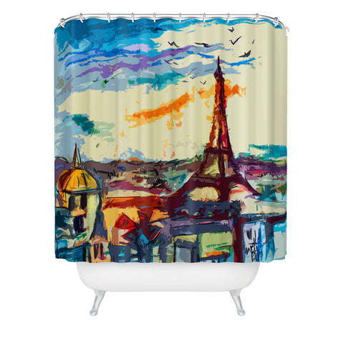 Ginette Fine Art Paris Skies Shower Curtain
