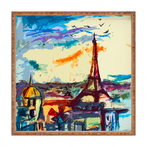 Ginette Fine Art Paris Skies Square Tray