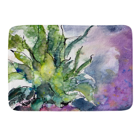 Ginette Fine Art Pineapple Top Memory Foam Bath Mat