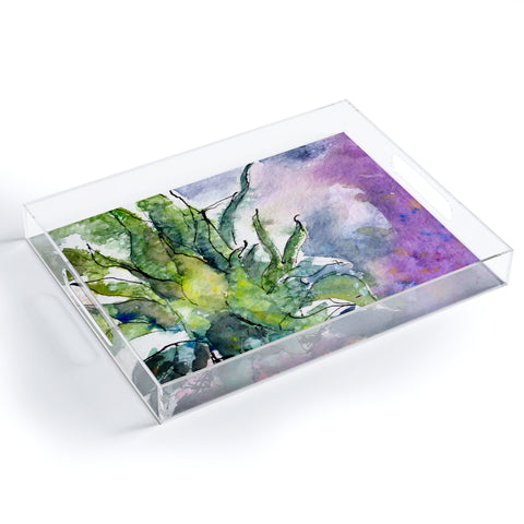 Ginette Fine Art Pineapple Top Acrylic Tray