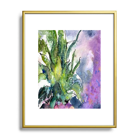 Ginette Fine Art Pineapple Top Metal Framed Art Print