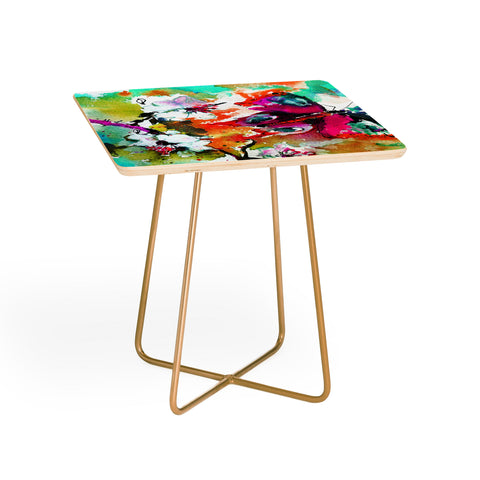 Ginette Fine Art Pink Butterfly Side Table