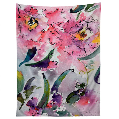 Ginette Fine Art Pink Camellias Tapestry