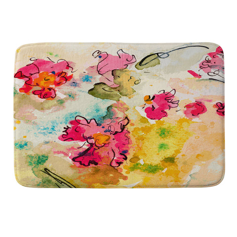 Ginette Fine Art Pink Fantasy Memory Foam Bath Mat