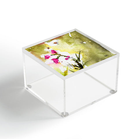 Ginette Fine Art Pink Lavatera 1 Acrylic Box