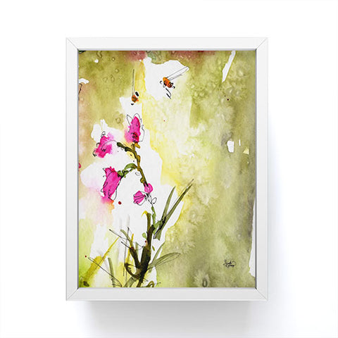 Ginette Fine Art Pink Lavatera 1 Framed Mini Art Print