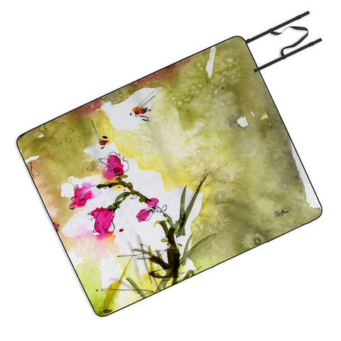 Ginette Fine Art Pink Lavatera 1 Picnic Blanket