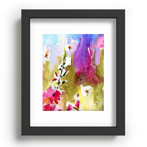 Ginette Fine Art Pink Lavatera 4 Recessed Framing Rectangle