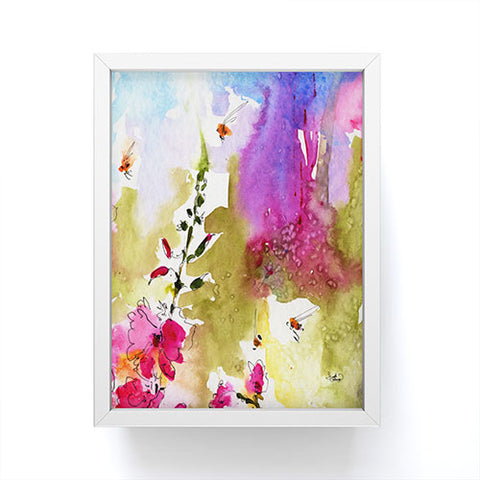 Ginette Fine Art Pink Lavatera 4 Framed Mini Art Print