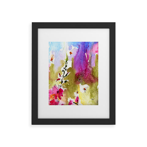 Ginette Fine Art Pink Lavatera 4 Framed Art Print