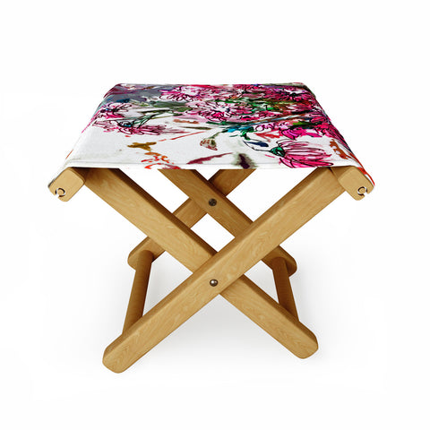 Ginette Fine Art Pink Spray Folding Stool