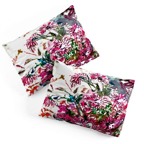 Ginette Fine Art Pink Spray Pillow Shams
