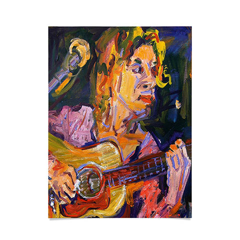 Ginette Fine Art Playing for Jimmy Poster