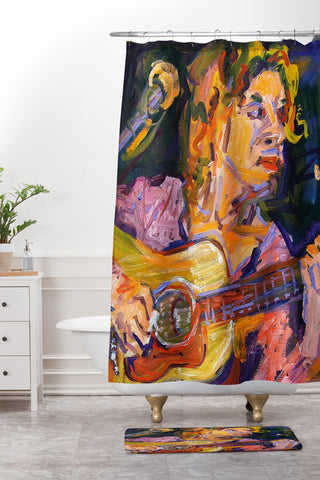 Ginette Fine Art Playing for Jimmy Shower Curtain And Mat