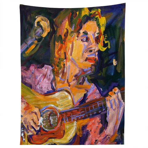 Ginette Fine Art Playing for Jimmy Tapestry