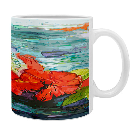 Ginette Fine Art Pool Flowers Coffee Mug