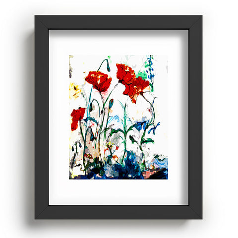 Ginette Fine Art Poppies In Light Recessed Framing Rectangle