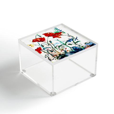 Ginette Fine Art Poppies In Light Acrylic Box