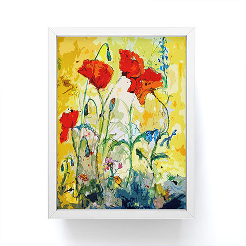 Ginette Fine Art Poppies Provence Framed Mini Art Print