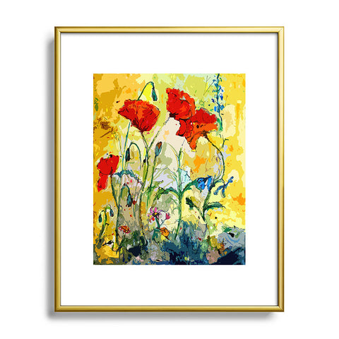 Ginette Fine Art Poppies Provence Metal Framed Art Print