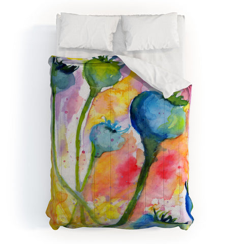 Ginette Fine Art Poppy Pods Comforter