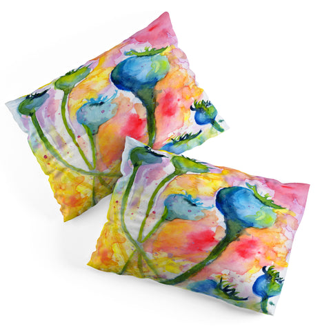 Ginette Fine Art Poppy Pods Pillow Shams