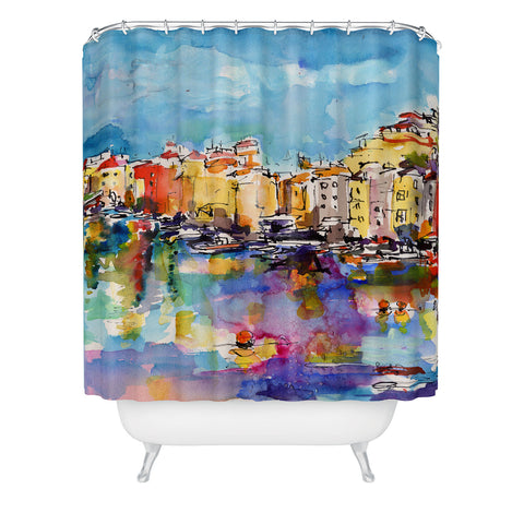 Ginette Fine Art Port Venere Italy 2 Shower Curtain