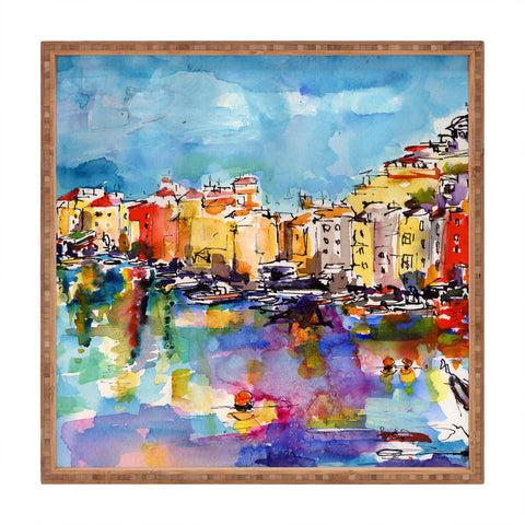 Ginette Fine Art Port Venere Italy 2 Square Tray