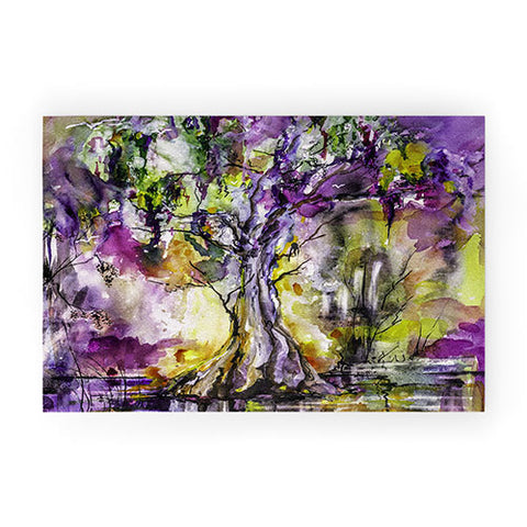 Ginette Fine Art Purple Magic Tree Welcome Mat