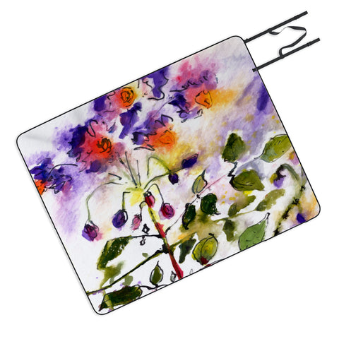 Ginette Fine Art Purple Potato Blossoms Picnic Blanket