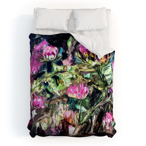 Ginette Fine Art Purple Thistles Comforter