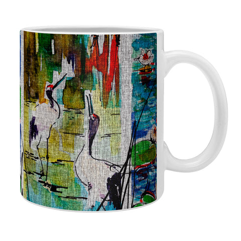 Ginette Fine Art Red Crowned Cranes Coffee Mug