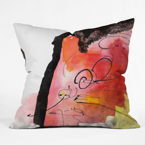 Ginette Fine Art Red Magic Outdoor Throw Pillow