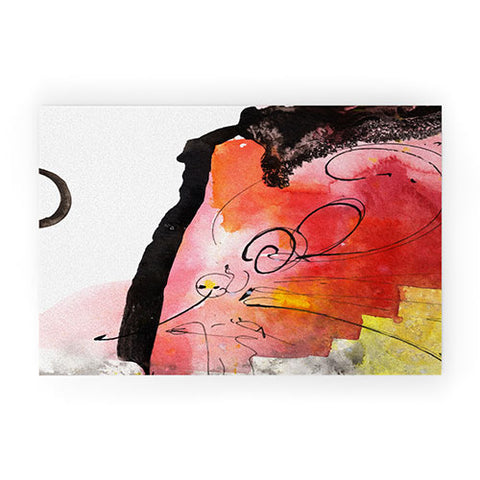 Ginette Fine Art Red Magic Welcome Mat