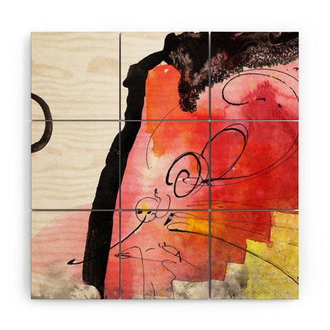 Ginette Fine Art Red Magic Wood Wall Mural