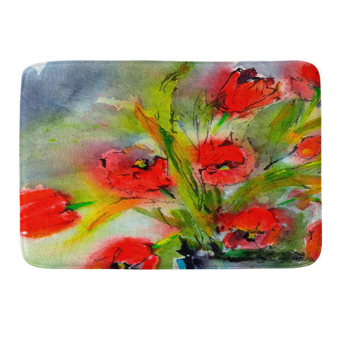Ginette Fine Art Red Tulips 1 Memory Foam Bath Mat