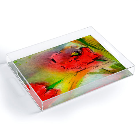 Ginette Fine Art Red Tulips 2 Acrylic Tray