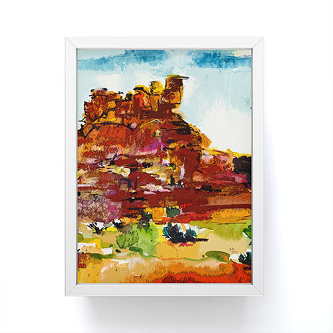 Ginette Fine Art Rock Formation Southwest Landscape 2 Framed Mini Art Print