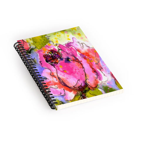 Ginette Fine Art Rose Bud Spiral Notebook