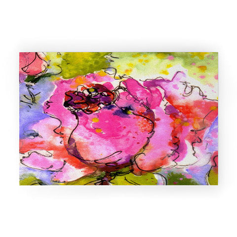 Ginette Fine Art Rose Bud Welcome Mat