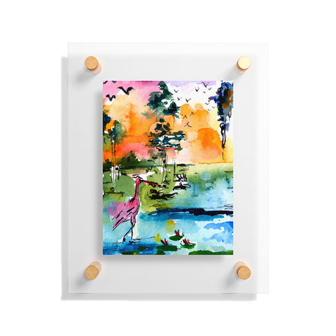 Ginette Fine Art Roseate Spoonbill Floating Acrylic Print